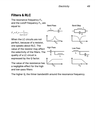 Filters and RLC circuits
