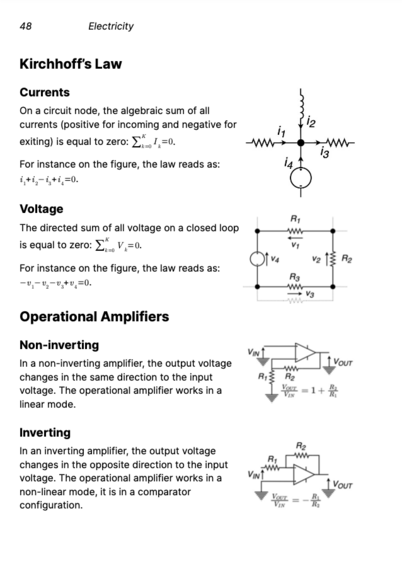 Kirchhoff's law and Operational Amplifiers