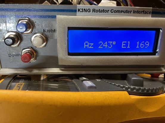 K3NG Rotator Computer Interface not plugged into G-5500 control box display nonsense values but at least I can read it now.
