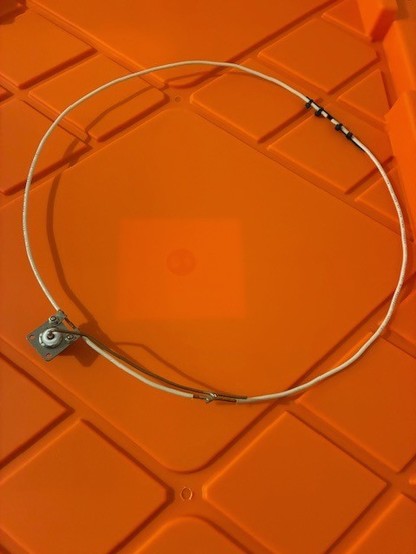Another photograph of the DIY 2m Halo antenna constructed from #14 house wire.