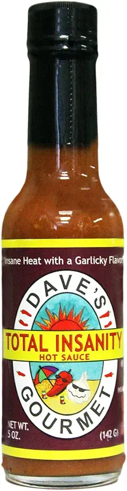 "Dave's Insanity Sauce" bottle